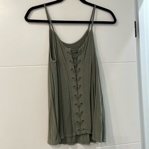 Lace up tank